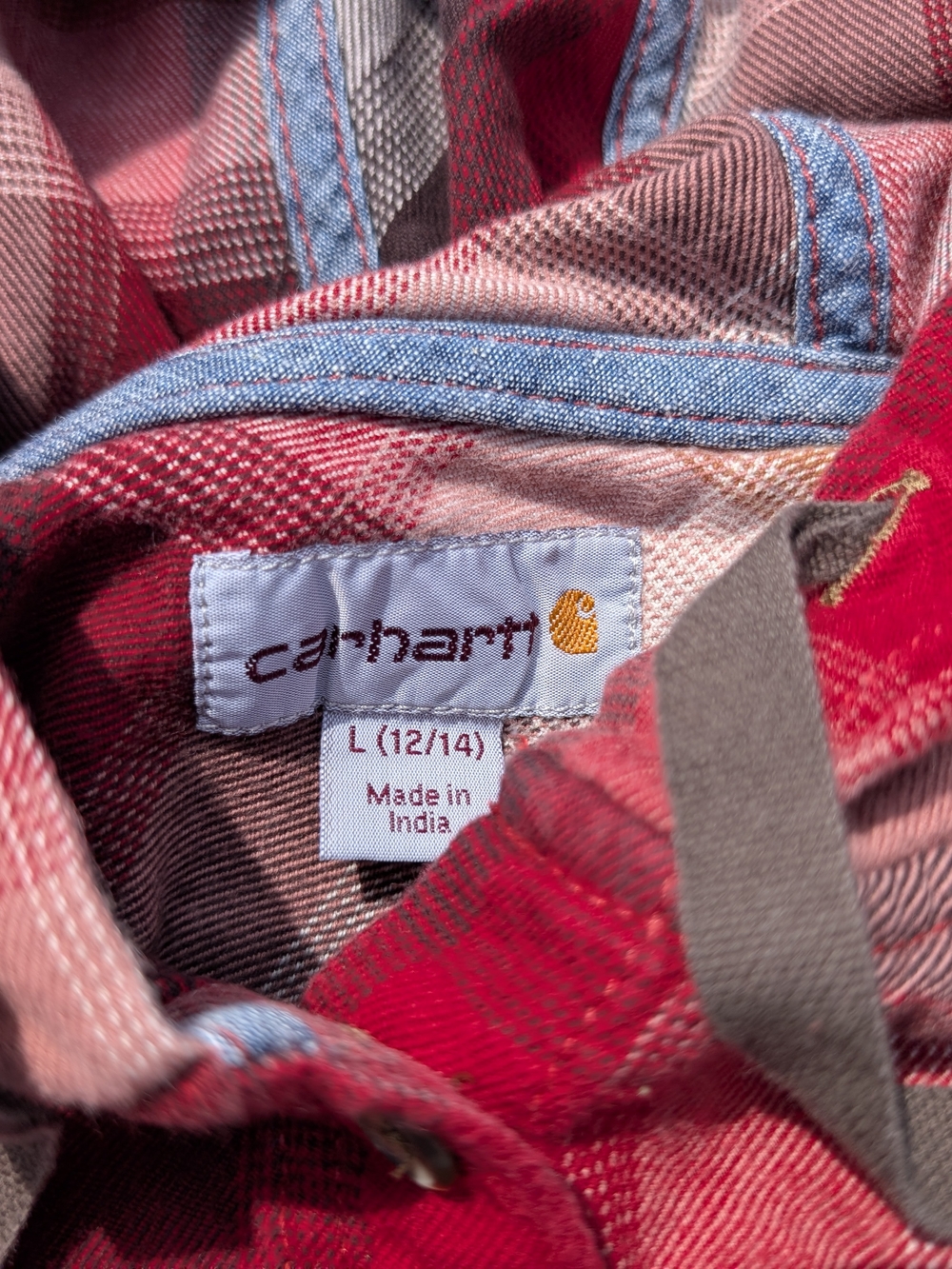 Carhartt  Red Plaid Jeans-Style Flannel